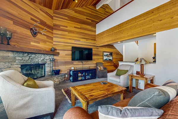 TV, fireplace, DVD player, offices