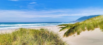 Dog-friendly home & ocean views - near the beach