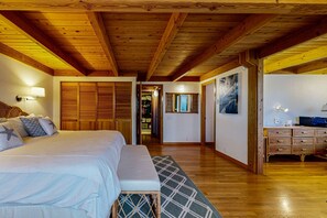1 bedroom, iron/ironing board, WiFi, bed sheets - Spacious 3-story home near the beach with water views, grill, deck, & firepit (Manzanita)