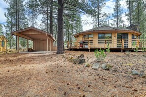 Exterior - Yurt-style Home with Wraparound Deck, SHARC Passes, & WiFi (Sunriver)
