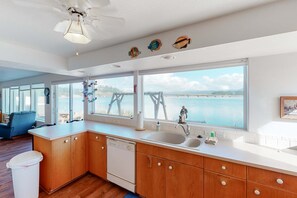 Interior - Dog-Friendly Bayfront Home with Private Hot Tub, Water & Bridge Views, Free WiFi (Waldport)