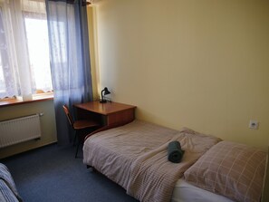 Basic Double Room, 2 Twin Beds, City View | Desk, laptop workspace, blackout drapes, soundproofing - Hotel Sowa (Częstochowa)