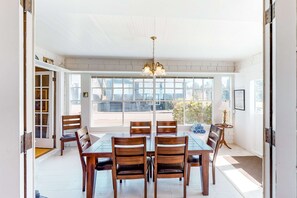 Dining - Classic Two-Story Beach House w/ Free WiFi, Gas Fireplace, & Washer/Dryer (Gearhart)