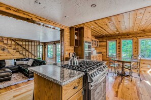 Interior - Dog-friendly creekside home with entertainment barn, private hot tub & firepit (Rhododendron)