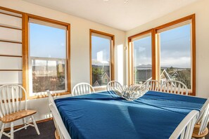 Dining - Ocean view home with WiFi, gas fireplaces, private washer&dryer, and foosball (Seaside)