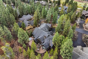 Exterior - Luxe resort home with hot tub, shared pool, firepit, pool table, & fitness room (Sunriver)