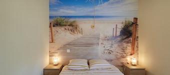 Holiday Home “Les Volets Bleus” with Private Terrace, Garden & Wi-Fi