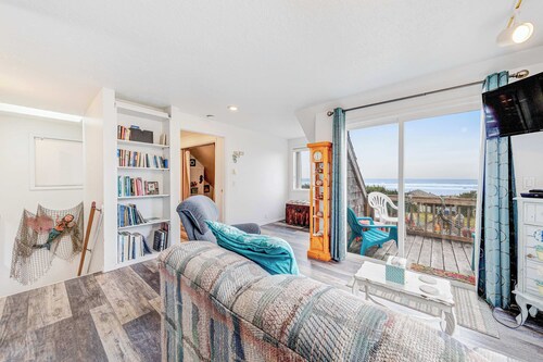 Whimsical Oceanview Home with Private Hot Tub & Nearby Beach Access - Dogs OK