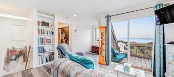 Whimsical Oceanview Home with Private Hot Tub & Nearby Beach Access - Dogs OK