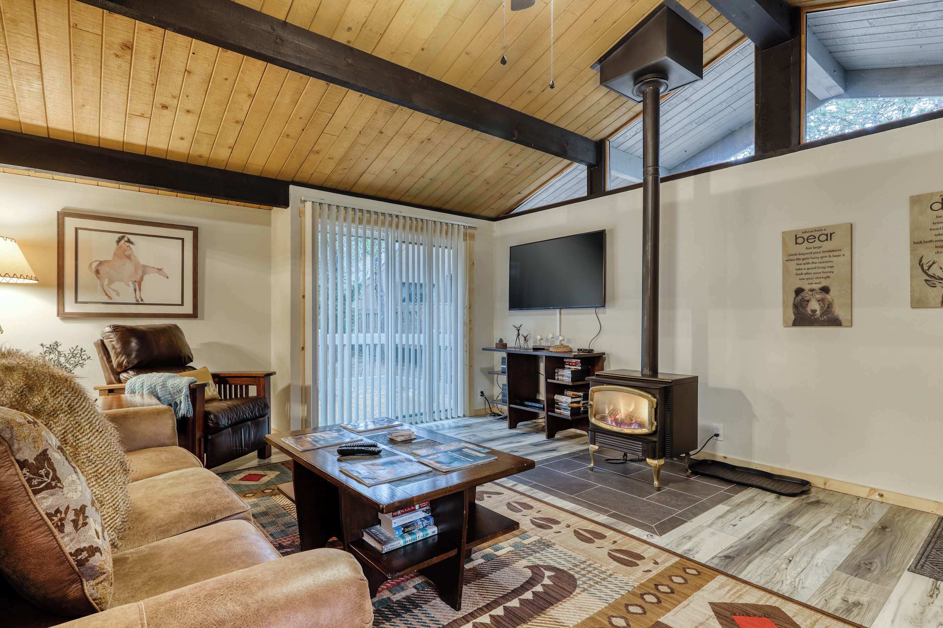 TV, fireplace, DVD player