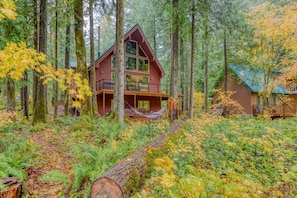 Exterior - Gorgeous home with views of the river, fireplace, washer&dryer, & dog-friendly (Rhododendron)