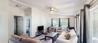 Dog-friendly house near golf & beach access with firepit, grill, & pellet stove