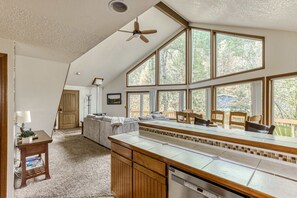 Interior - Expansive Wooded Home with a Brook, Firepit, Private Hot Tub and Shared Pool (Rhododendron)