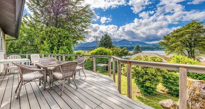 Magnificent Dog-Friendly Home with Lake & Mountain Views from the Large Deck