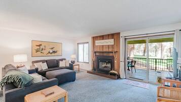TV, fireplace, DVD player, offices