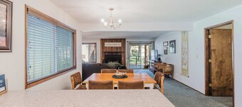 Delightful escape near downtown with shared pool & hot tub, rec room, & large deck