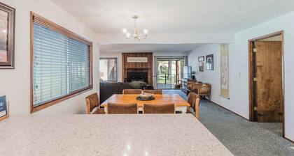 Delightful escape near downtown with shared pool & hot tub, rec room, & large deck