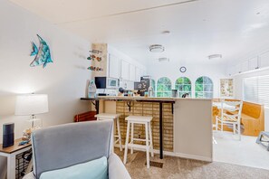 Interior - Tree-lined coastal home with children's items, gas grill, and washer&dryer (Florence)
