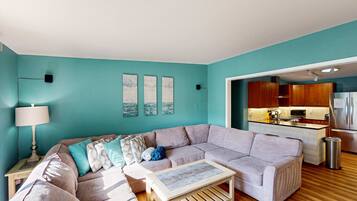 TV, fireplace, DVD player, offices
