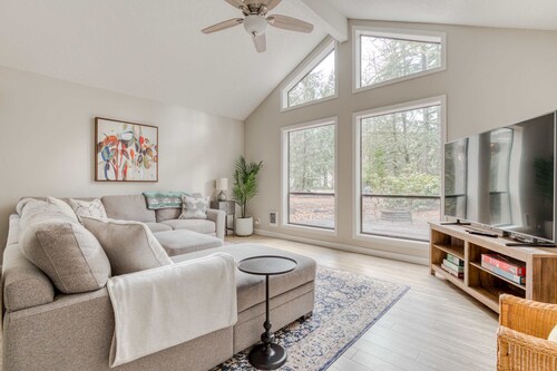 Spacious Mountain Home with Decks, Firepit, Grill, Wood Stove, W&D, & Free WiFi
