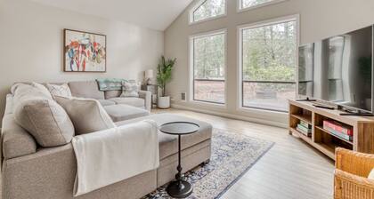 Spacious Mountain Home with Decks, Firepit, Grill, Wood Stove, W&D, & Free WiFi