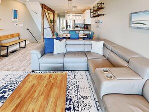 Smart TV, fireplace - Atlantic Ocean 8 | Stunning Views, Oceanfront, Two Pools (Tybee Island)
