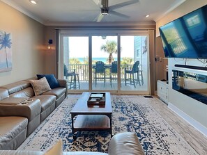 Smart TV, fireplace - Atlantic Ocean 8 | Stunning Views, Oceanfront, Two Pools (Tybee Island)