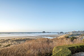 Beach nearby - Dog-friendly home with ocean views, high-speed WiFi, and wood-burning fireplace (Bandon)