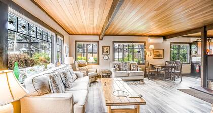 Dog-friendly, oceanfront home just a stroll from the beach and shopping & dining