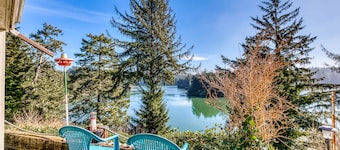 Riverfront Home with Beautiful Water Views, Patio & Fireplace