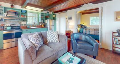 Dog-friendly home with two full kitchens & a gas grill - walk to the ocean