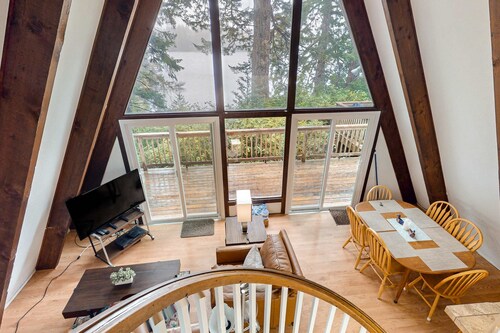 Dog-Friendly Home with Expansive Deck with Hot Tub and Dock on Woahink Lake