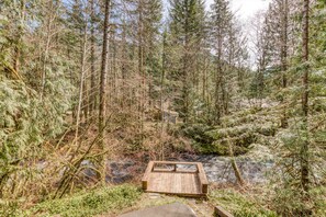 Property grounds - Waterfront retreat with a large deck in a tranquil setting (Rhododendron)