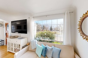 TV, offices - Renovated home in central location with hot tub, theater, fast wifi & work desks (Stevenson)