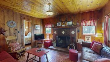 TV, fireplace, DVD player