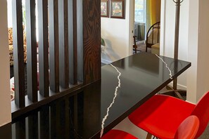 Interior - Ocean view 70s-themed home with beach access, grill, funky interior, & W&D (Bandon)