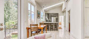 Lovely house with river & mountain views, deck, grill, washer&dryer & wood stove