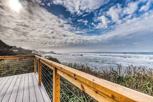Dog-Friendly, Oceanfront Home with a Private Hot Tub, Firepit, & Free WiFi