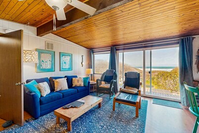 Dog-Friendly Oceanfront Cabin in the Trees with Gorgeous Views