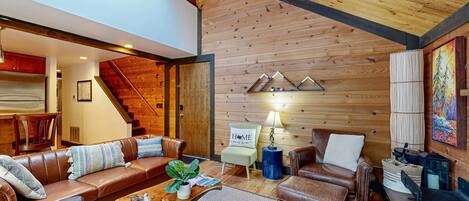 TV, fireplace, offices