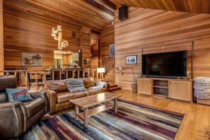 TV, fireplace, offices