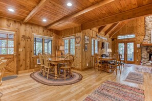 Dining - Historic Waterfront Cabin with Hot Tub & Salmon River Access - Dog-Friendly (Welches)