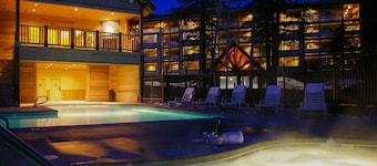 Luxury Govt Camp condo with fireplace, updated amenities, & shared pool & hot tub