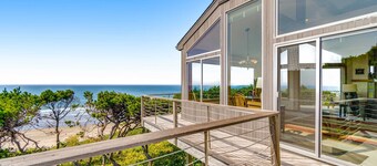 Spacious oceanfront home with free WiFi, and wrap-around deck