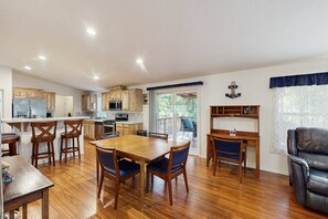 Interior - Dog-friendly single-level home with ramp entry access, firepit, W&D and WIFI (Bandon)