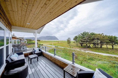 Oceanfront, Dog-Friendly Home with Gas Fireplace - Just Steps from the Beach