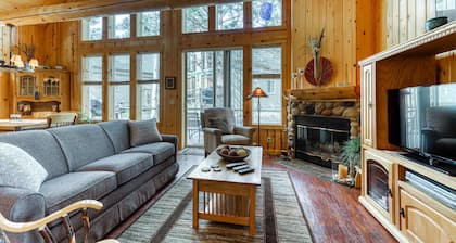 Charming resort home with fireplace, deck, gas grill, and gas stone fireplace