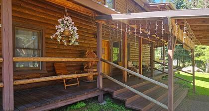Spacius family friendly home with a gas grill, full kitchen, W&D & wood stove