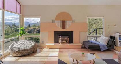 Closest home to Mosier Falls with mountain & river views, hot tub, & game room
