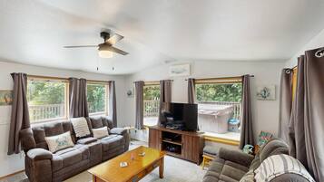 TV, DVD player, offices
